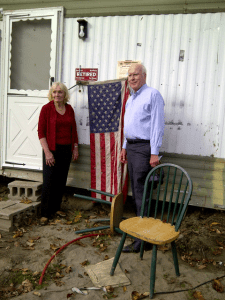 Sen. Patrick Leahy and Marcelle Leahy Visited Woodstock after Tropical Storm Irene Flooding