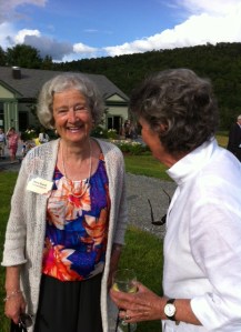 Woodstock's Mimi Baird welcomed visitors to the Coolidge Foundation Gala